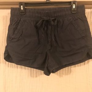 Gray drawstring shorts